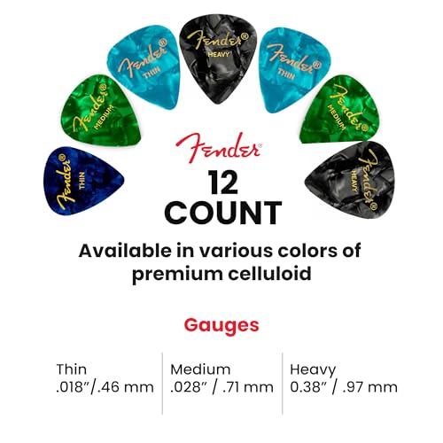 Thumbnail 6 de Fender Premium Picks Sampler 12 Pack: Thin, Medium & Heavy Gauges (Austin Bazaar Exclusive)