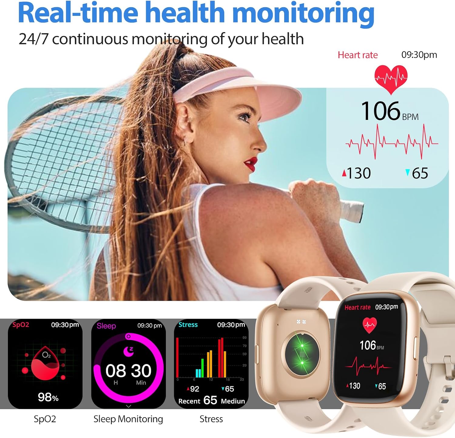 Thumbnail 3 de Alexa Built-in Fitness Tracker 1.83" Smartwatch