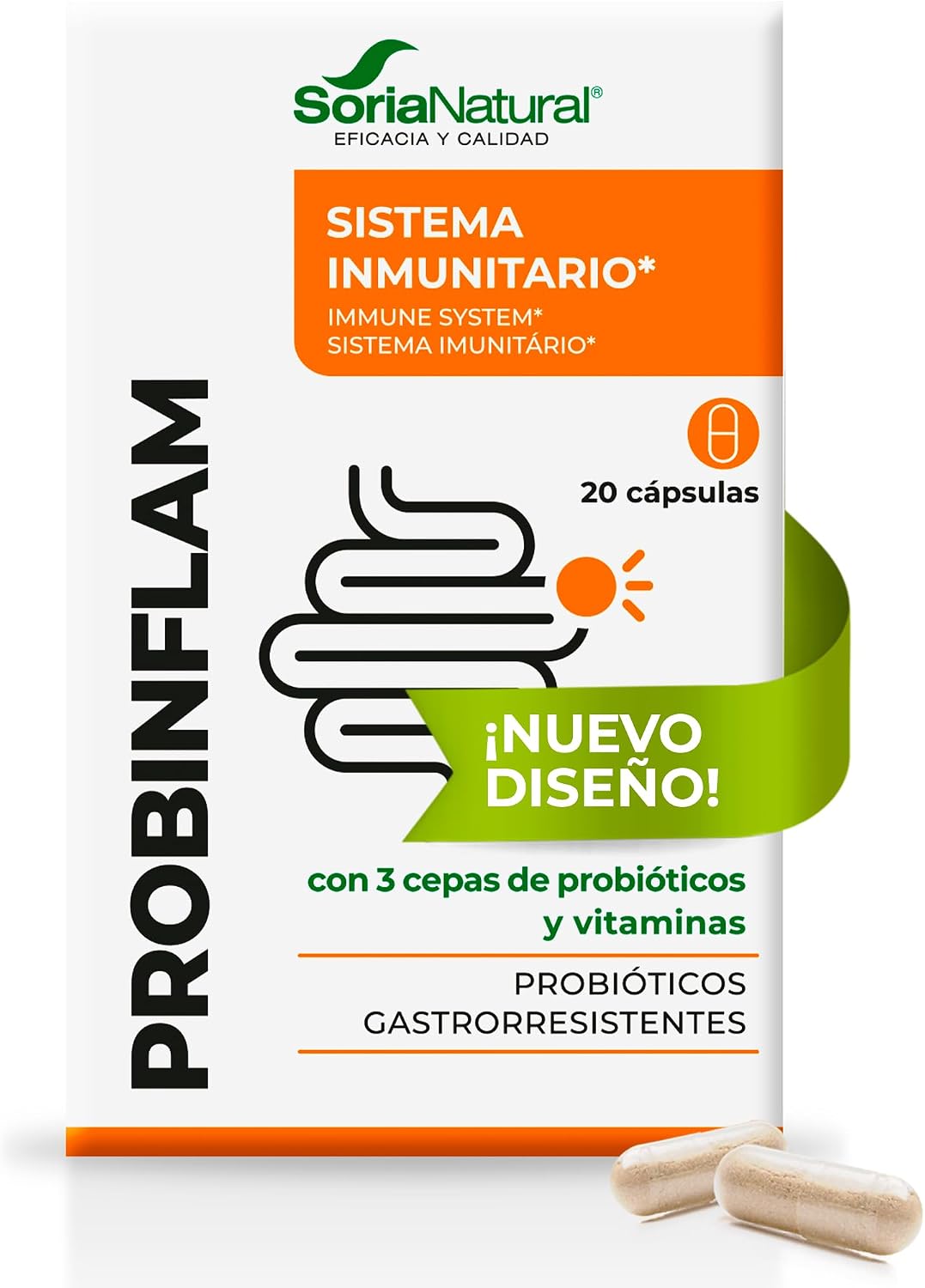Detalle de Soria Natural Probinflam 20 cápsulas 450mg