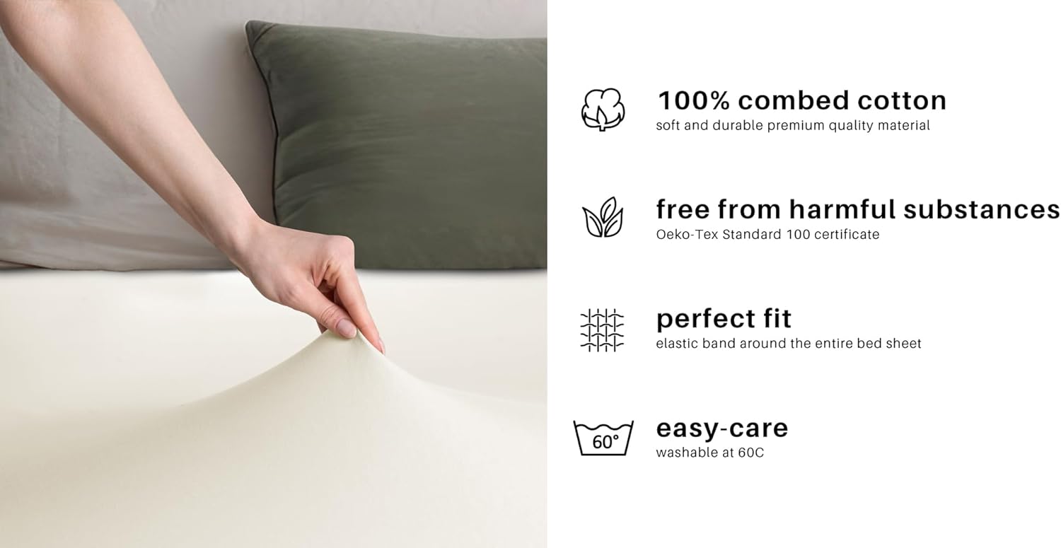 Thumbnail 4 de DecoKing Spannbettlaken 200x220 cm