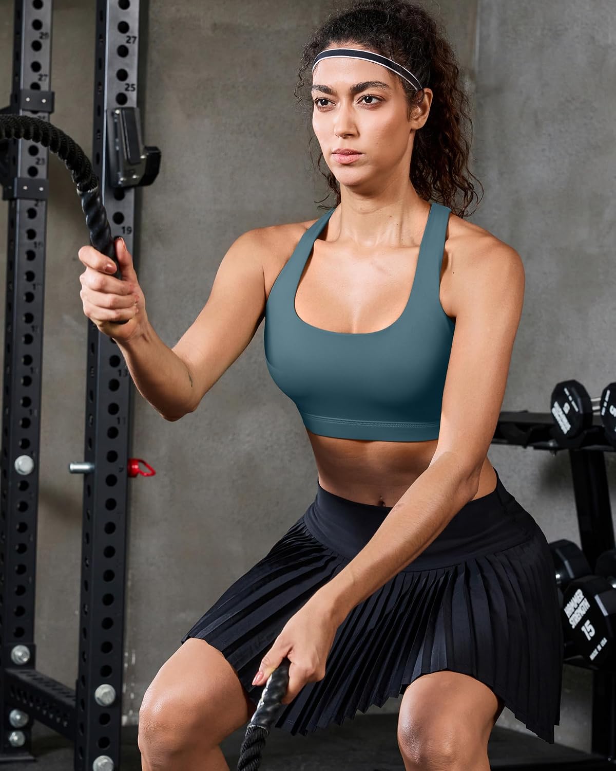 Detalle 1 de RUNNING GIRL Strappy Back Sports Bra
