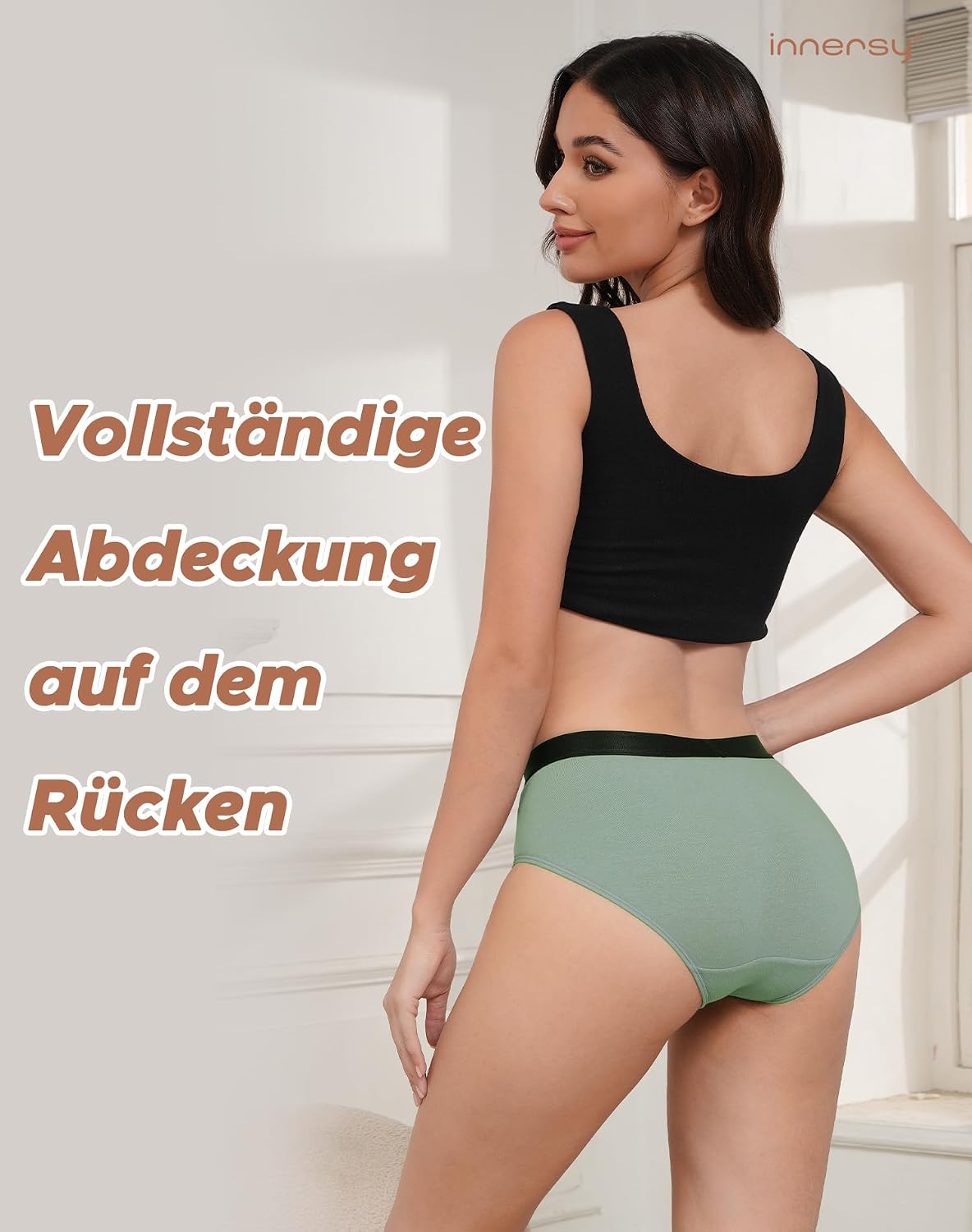 Detalle de INNERSY Slip Damen 6er Pack Baumwolle