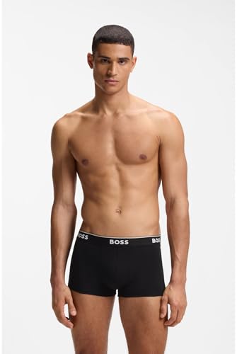 Detalle de BOSS Trunk 3P Power Caleçon Boxeur – Assorted Pre-pack999, S Homme