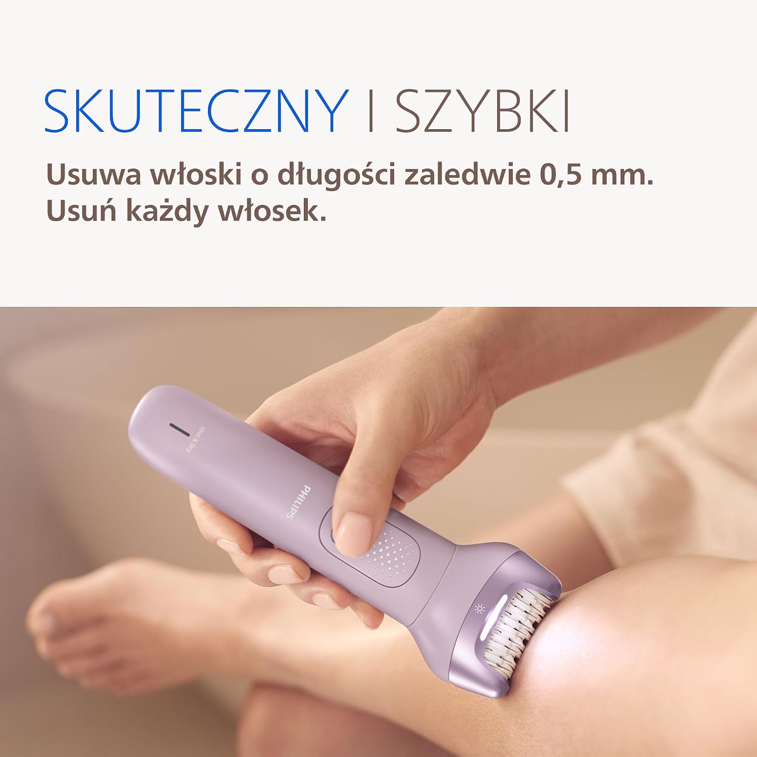 Detalle 2 de Philips BRE728/00 depilator z serii 9000, bezprzewodowy, na mokro i sucho
