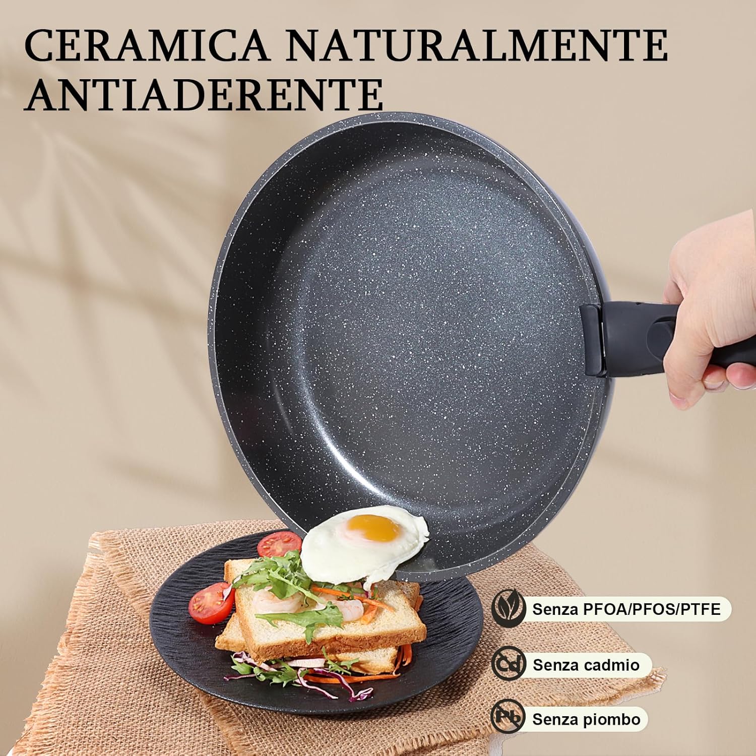 Thumbnail 2 de GiPP set pentole ceramica 5 pezzi