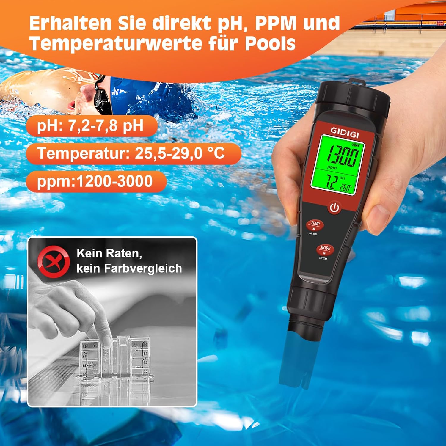 Thumbnail 4 de GIDIGI pH Messgerät 4-in-1 🧪