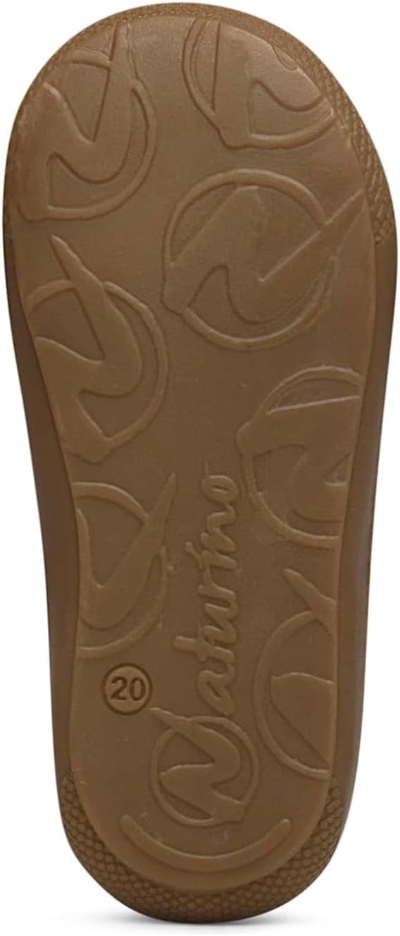 Detalle de Naturino Cocoon VL-Leather First-Steps Shoes: pelle e suola in gomma per i primi passi