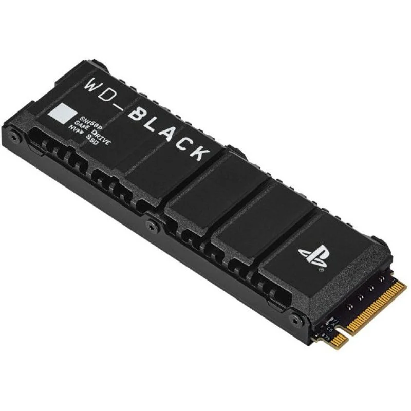 Detalle de SanDisk SN850P 1TB SSD M.2: velocidades de 7300 MB/s para PS5 y PC