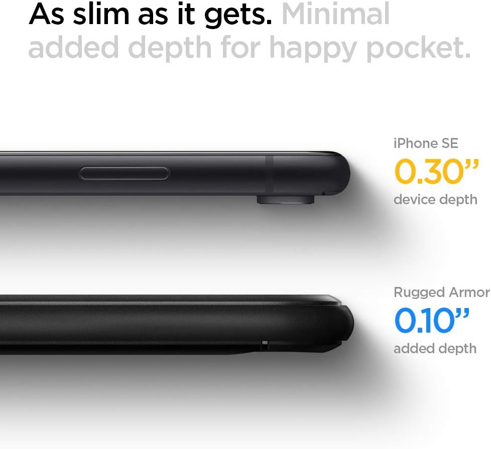 Thumbnail 4 de Spigen Rugged Armor : coque en TPU pour iPhone SE 2022 5G / SE 2020 (noir mat)