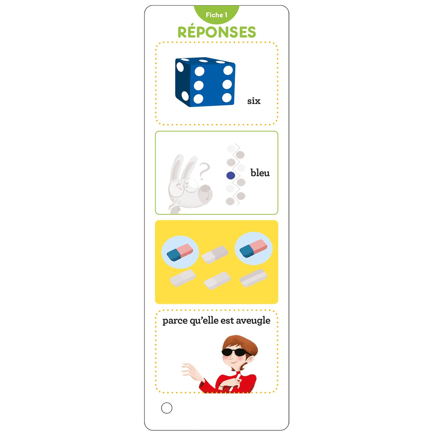 Thumbnail 2 de Les incollables – Tout le programme de la grande section, 5/6 ans: 350 pytań i odpowiedzi w 2 wachlarzach