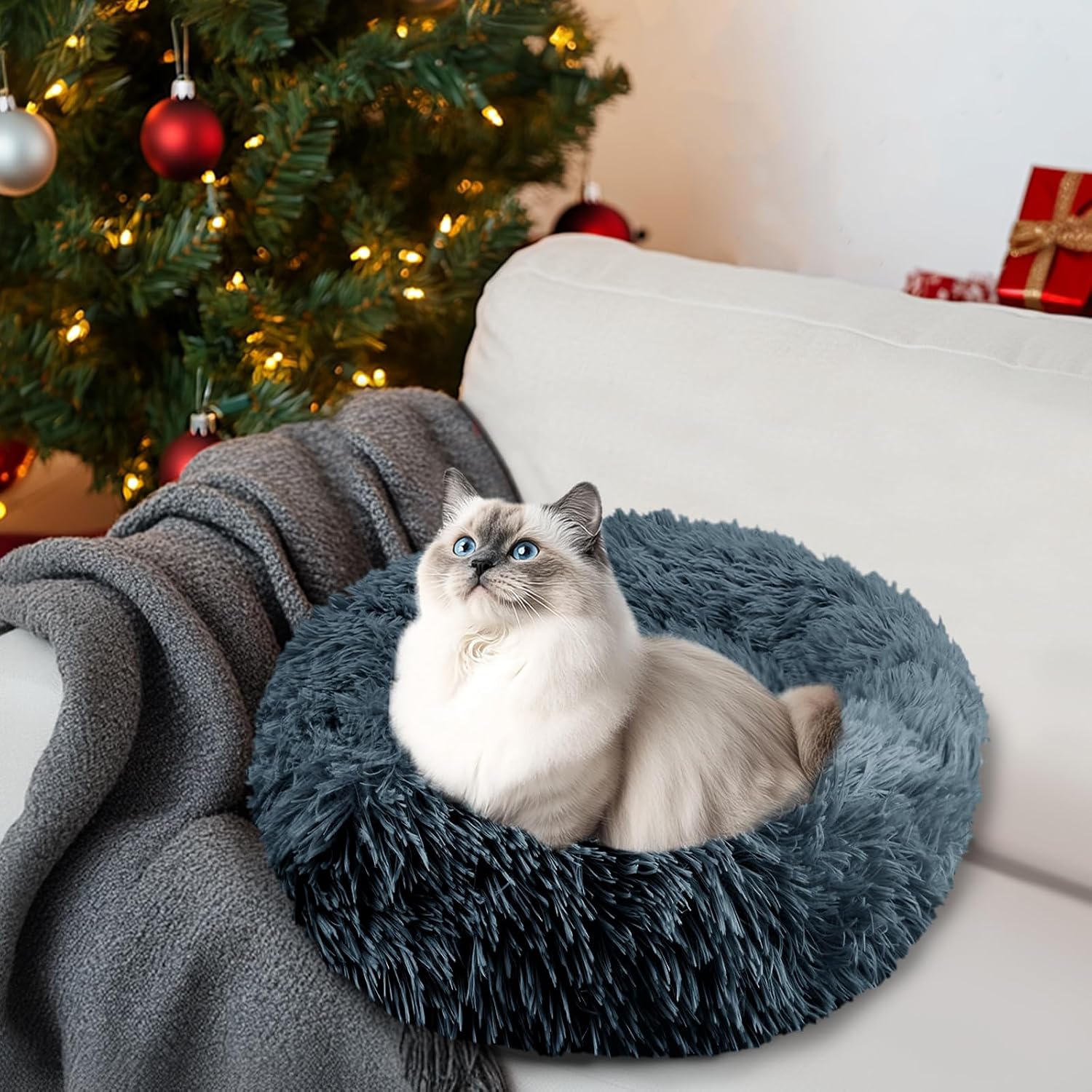 Thumbnail 5 de NAKIHOUSE Round Plush Pet Bed 50 cm