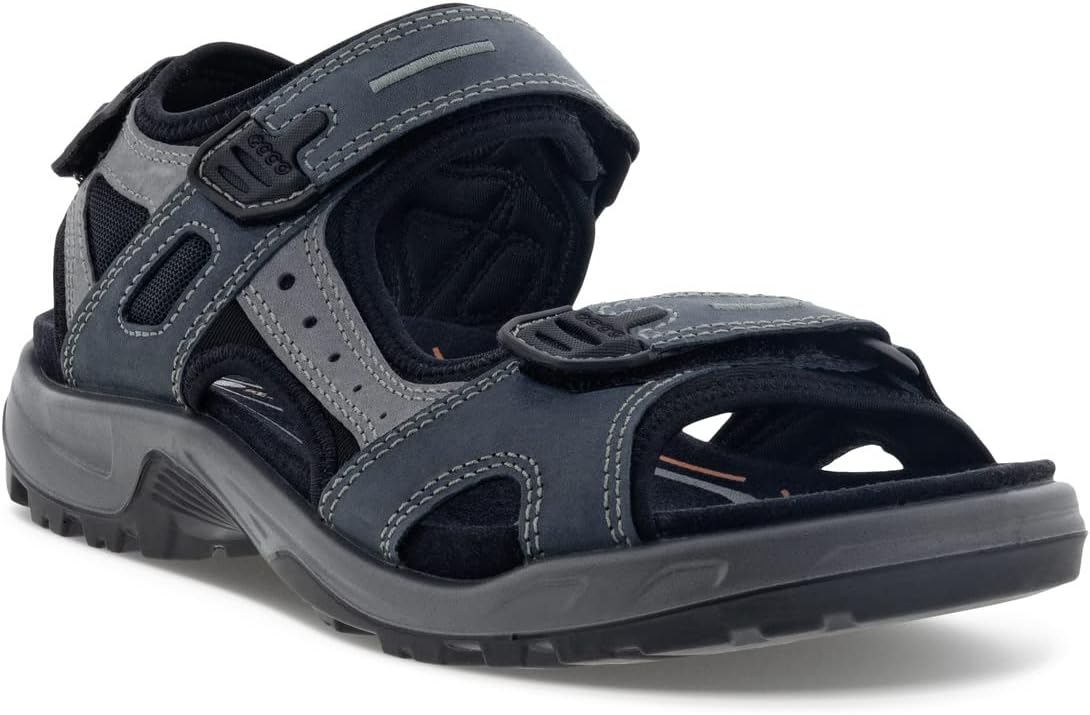Detalle de ECCO Herren Offroad Yucatan – Langlebige Ledersandale mit individuell verstellbarer Passform