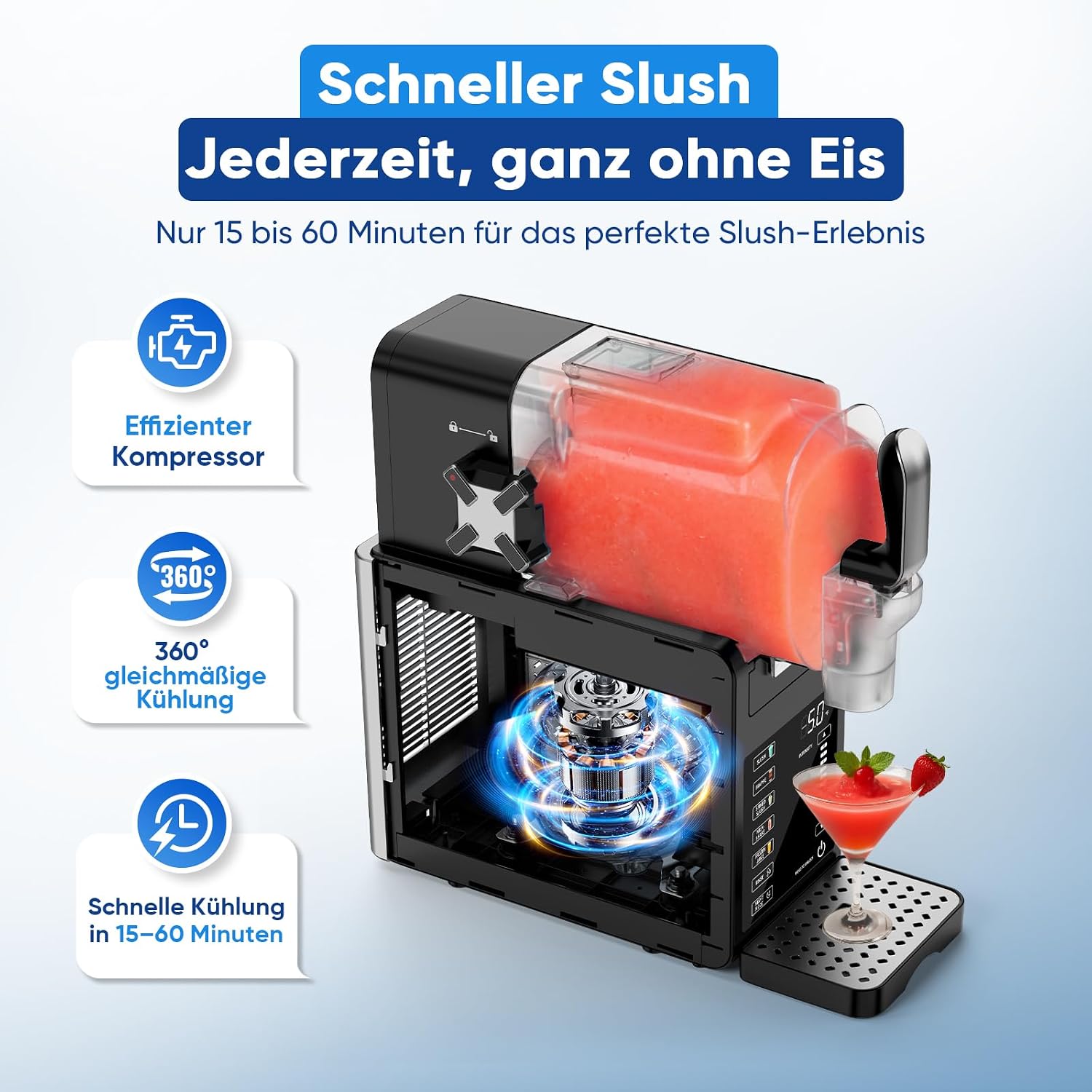 Thumbnail 2 de Azmsary Slush Maschine 2,5 L mit LED