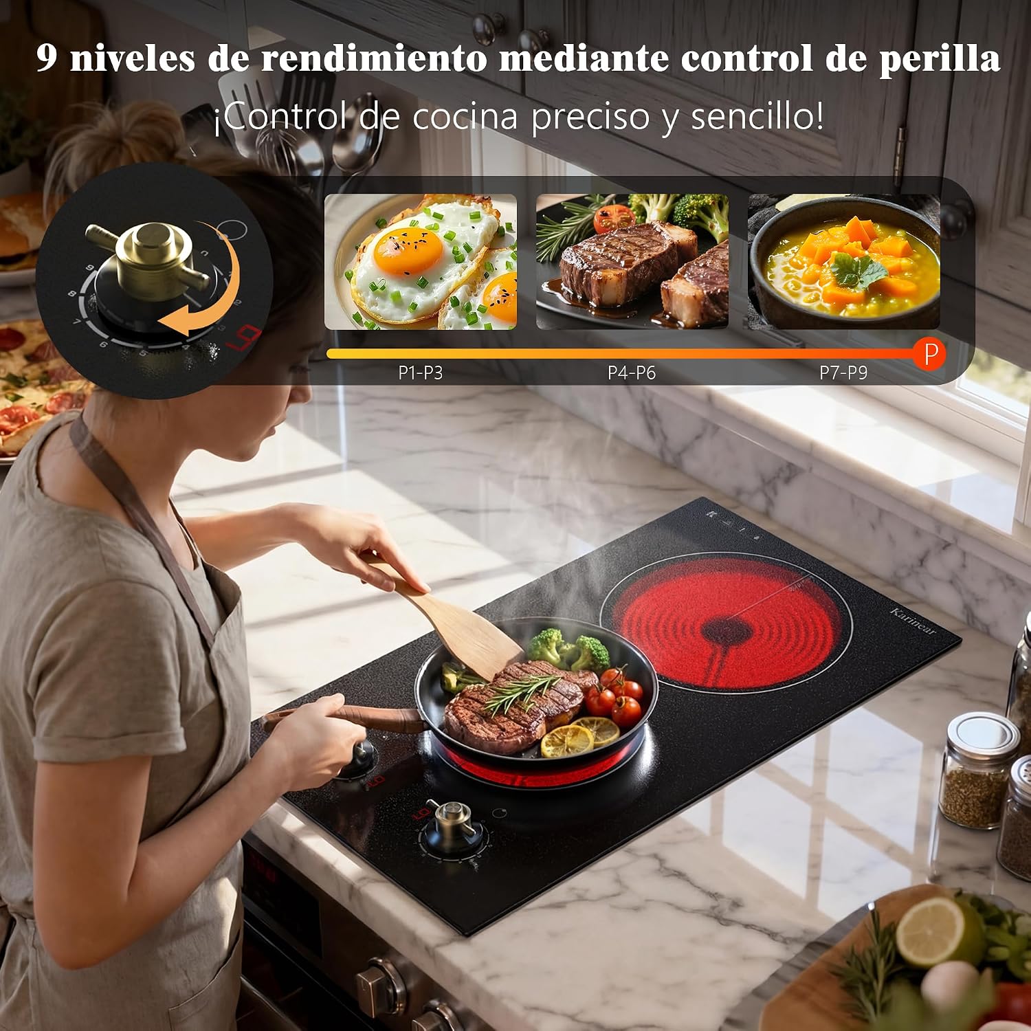 Thumbnail 5 de Karinear Placa Vitrocerámica 2 fuegos 3000 W