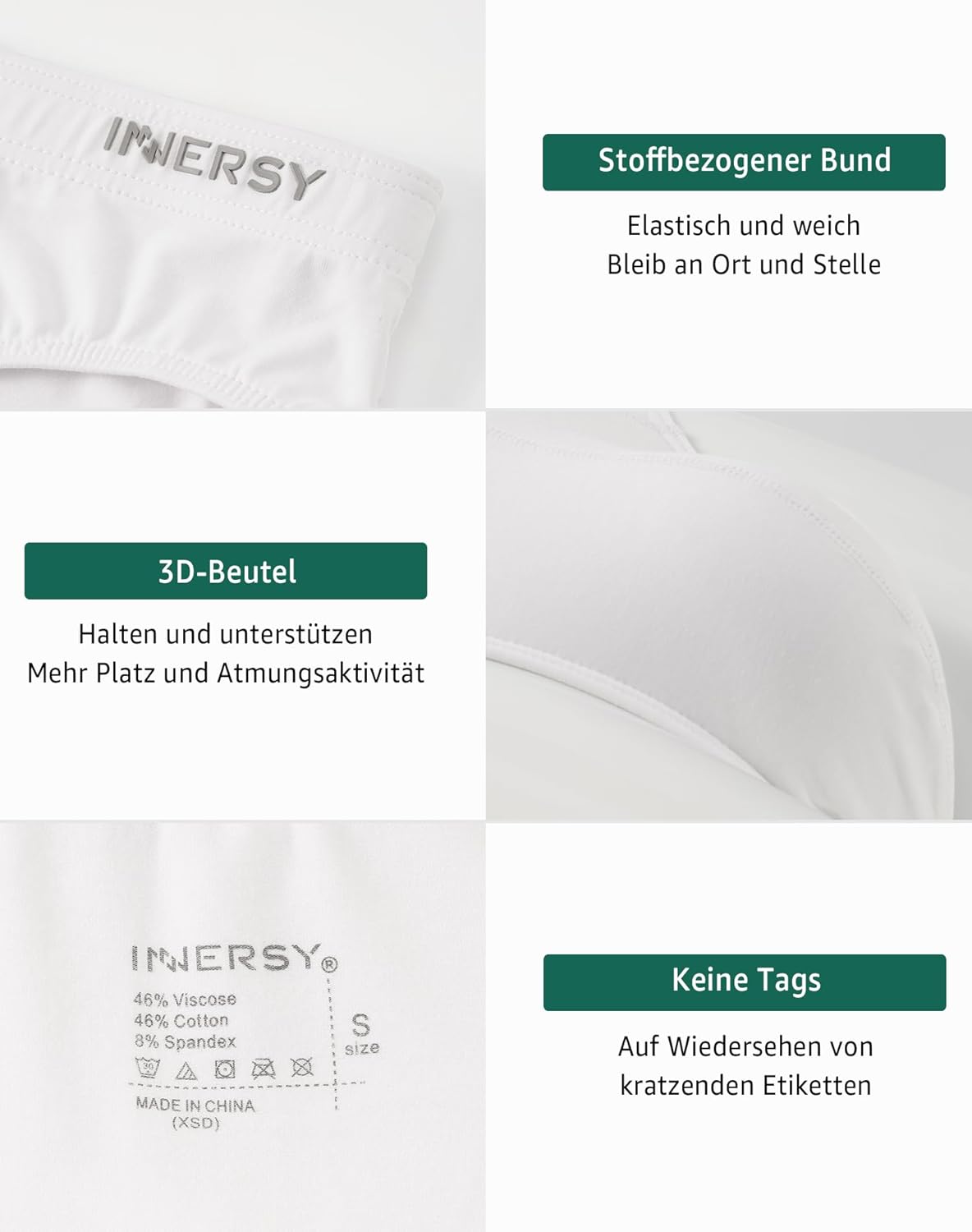 Thumbnail 4 de INNERSY Slip Herren – Weiche, atmungsaktive Unterhosen im 4er Pack