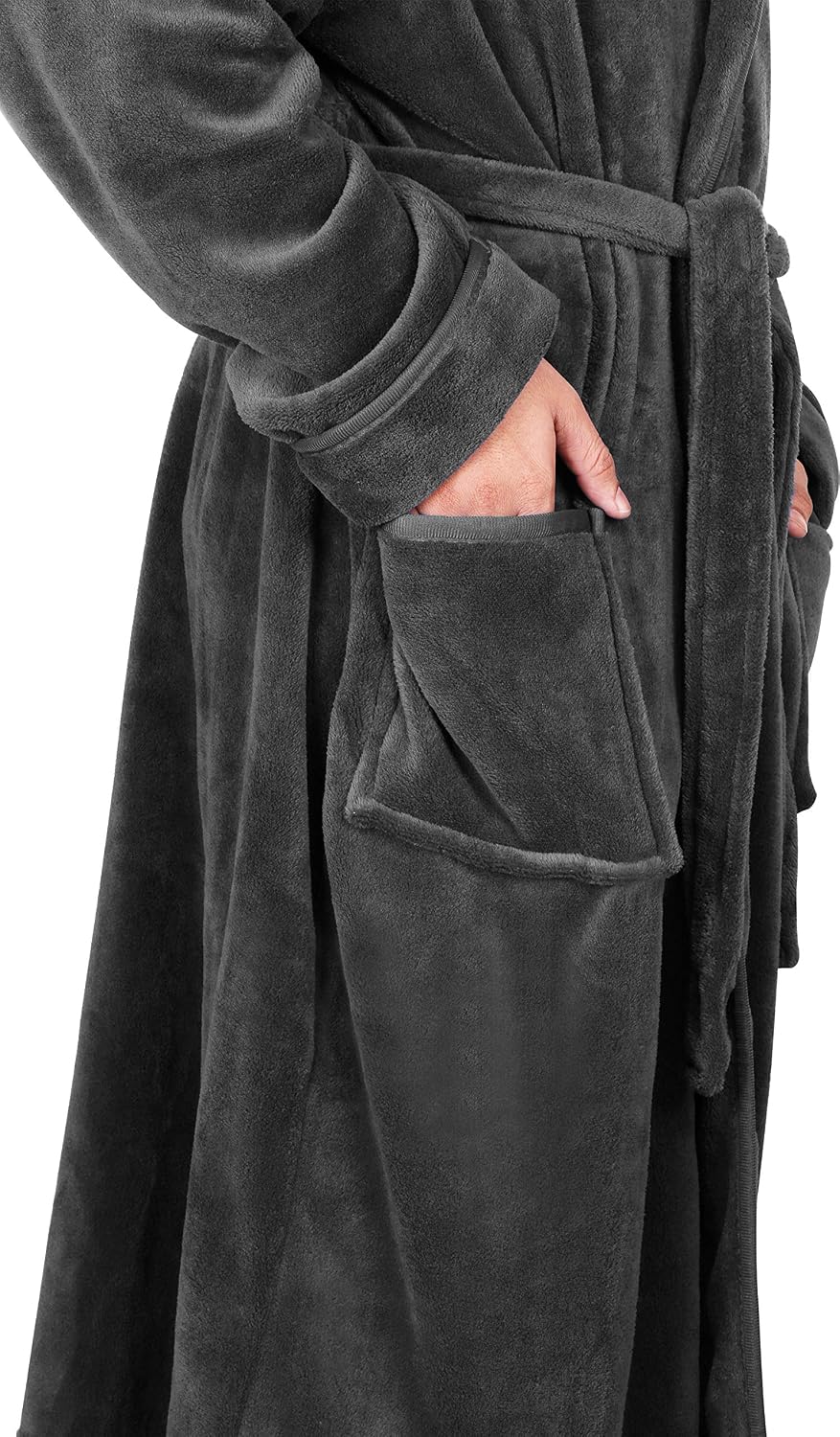 Detalle 2 de NY Threads Robe de chambre à capuche pour hommes