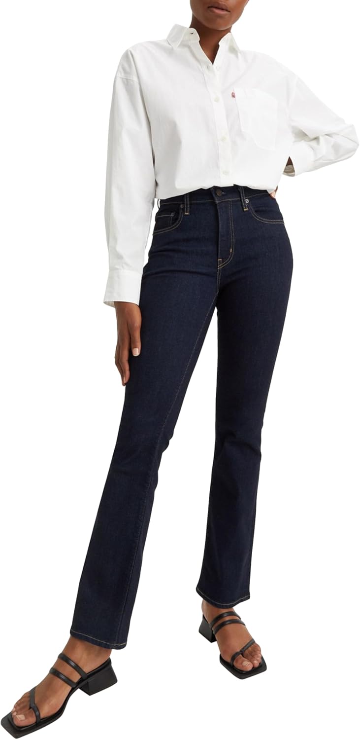 Detalle de Levi's 725 High Rise Bootcut Jeans Donna – stile versatile e confortevole