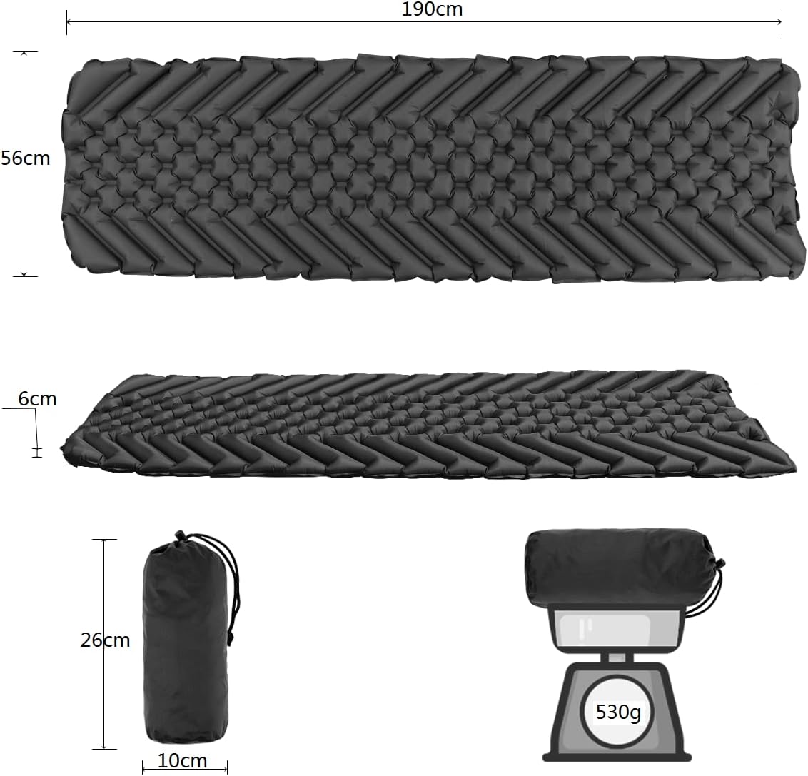 Detalle de Sundom Isomatte Camping Outdoor Ultraleicht – wasserdicht, faltbar, essentials für Outdoor-Abenteuer