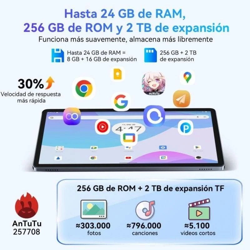 Detalle de BestTab W90 11" 256GB 4G LTE: potencia portable para trabajo y estudio