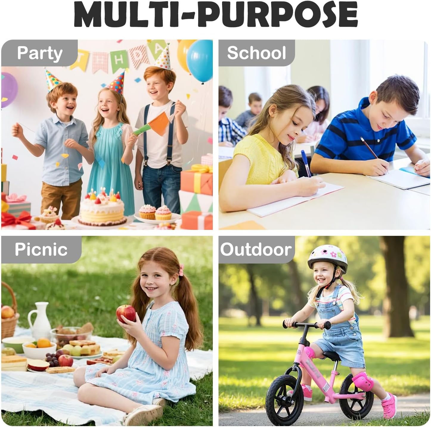 Thumbnail 6 de FlowFly Kids Lunch Box Insulated Soft Bag with Letter Print — Mini Cooler Tote for Back to School