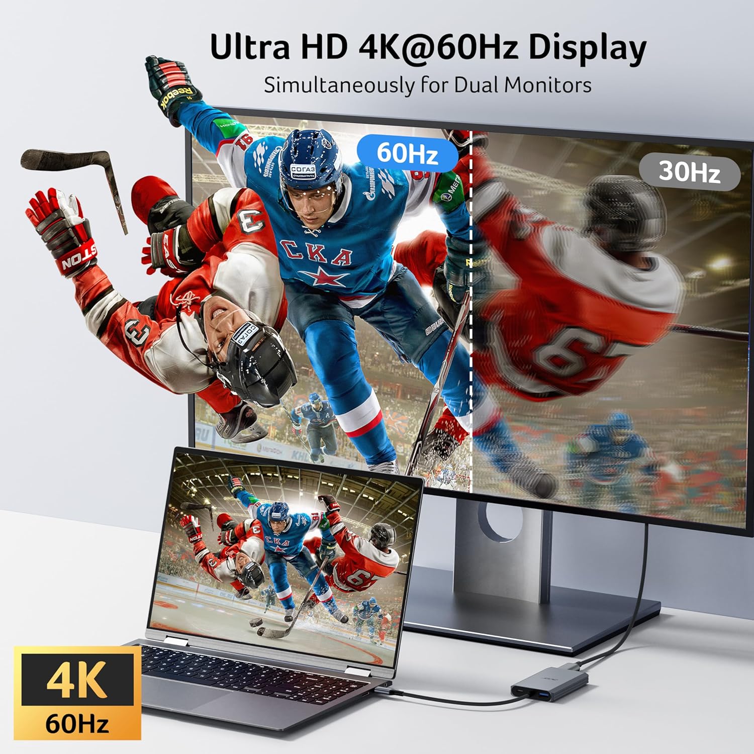Detalle de Acer USB-C to Dual HDMI Adapter 4K 60Hz