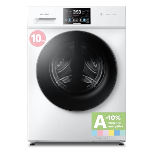 Detalle de COMFEE CFP03EW100W-HL Lavadora 10 kg con Vapor, Motor BLDC y aprobación Woolmark