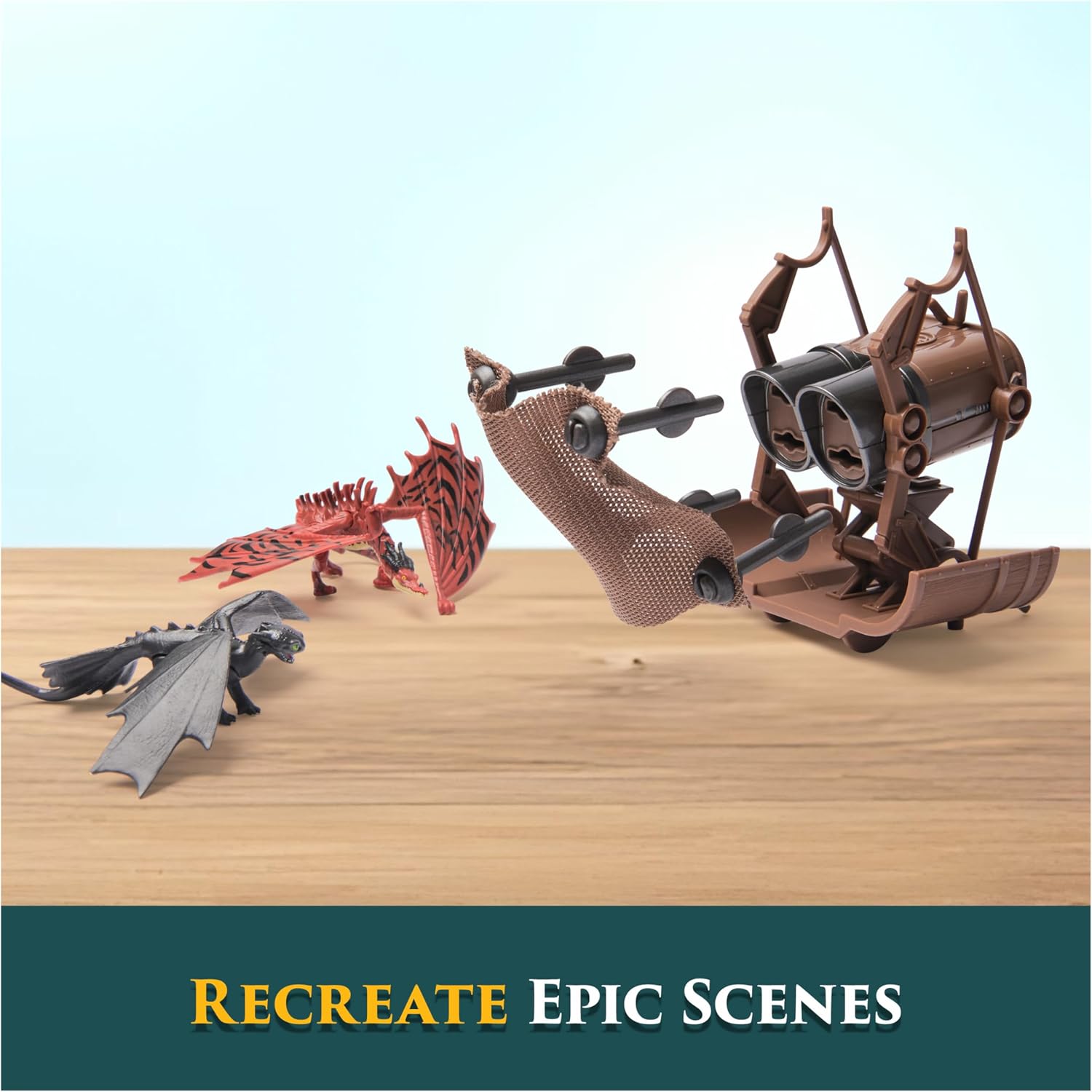 Thumbnail 6 de DreamWorks Dragons How to Train Your Dragon 5-Pack Dragon Catcher Set with Hiccup’s Mangler Net Launcher (Ages 4+)