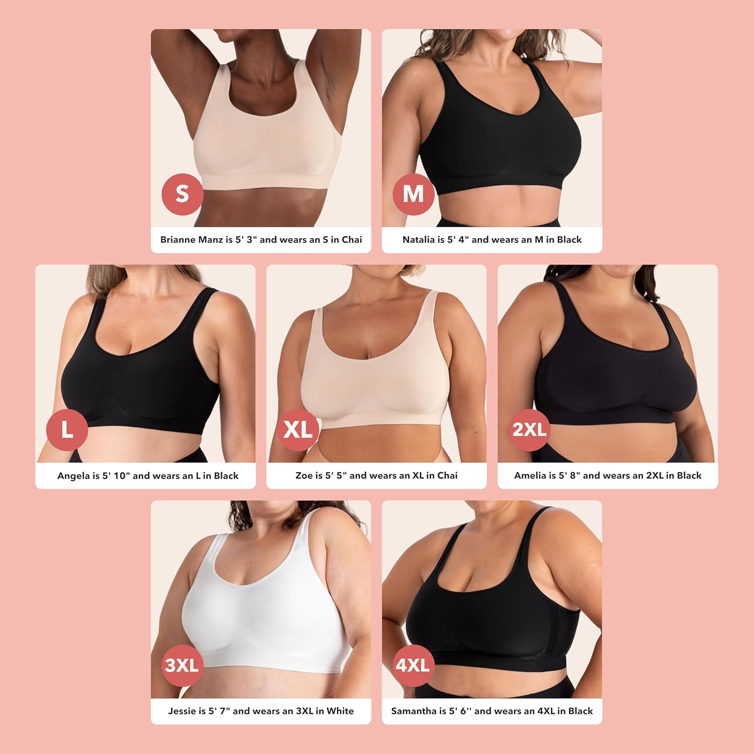 Detalle 2 de SHAPERMINT Bralettes Support Wireless Bra 36DDD