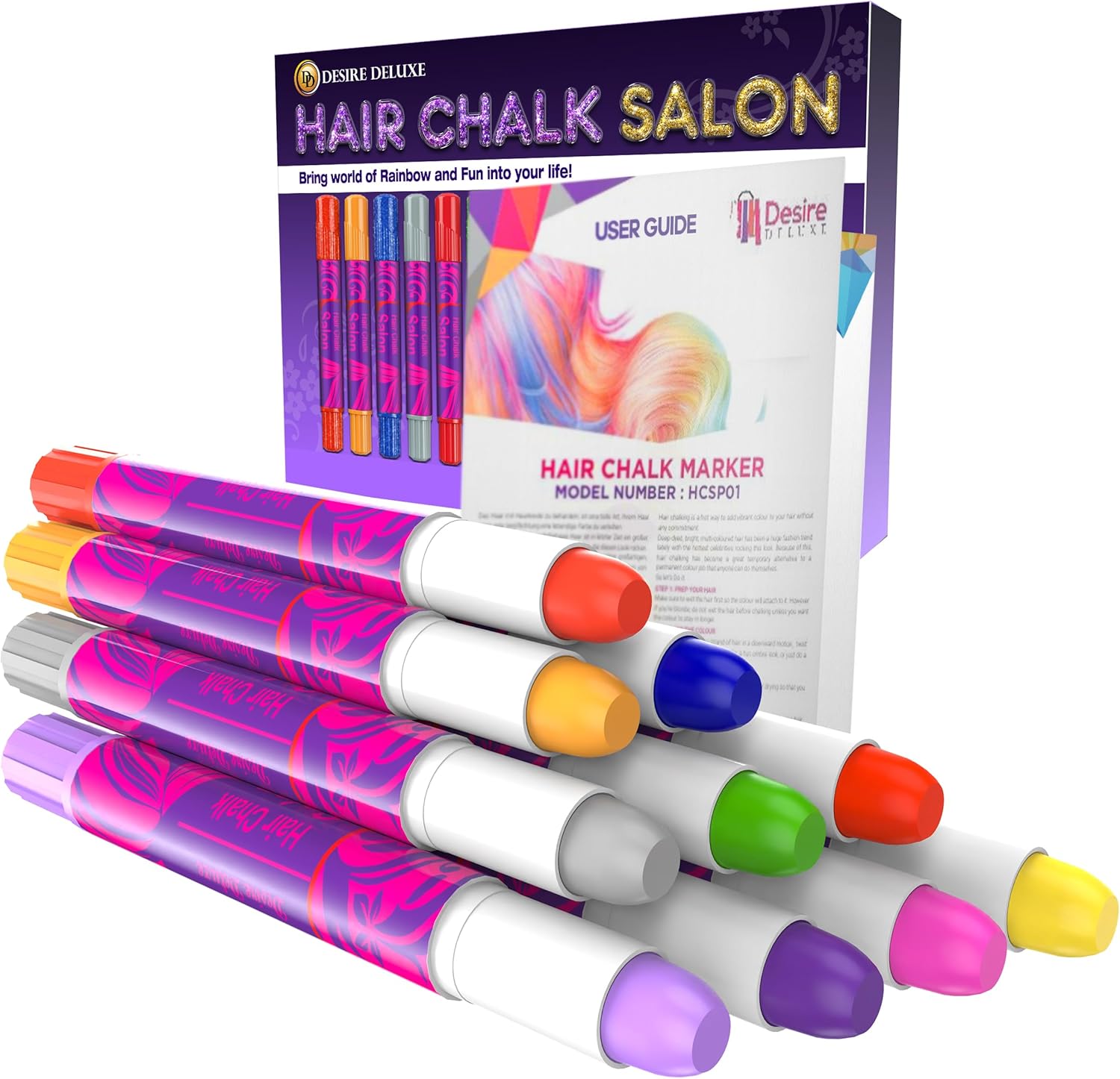 Thumbnail 6 de Desire Deluxe Hair Chalk 10-Pack 💇♀