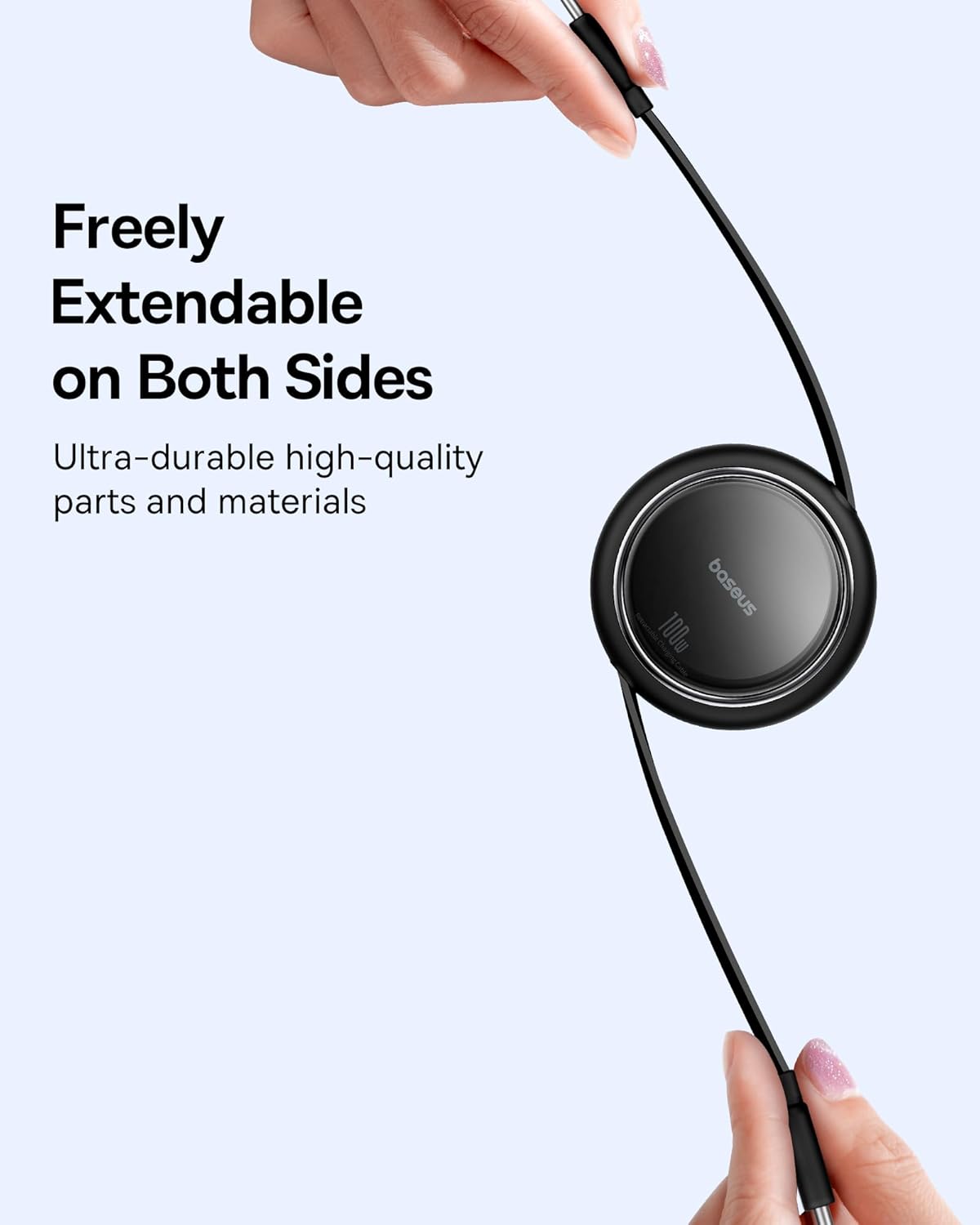 Thumbnail 3 de Baseus Cable USB C 100W Retráctil de Carga Rápida ⚡