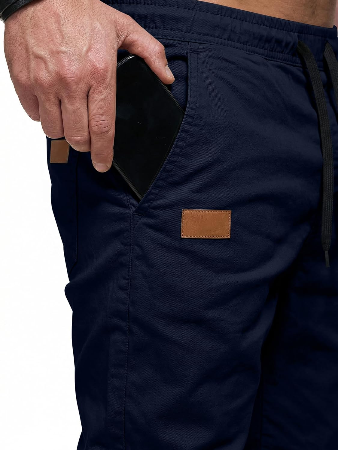 Thumbnail 6 de JMIERR Mens Casual Joggers Pants — Cotton ElastiC Twill with Drawstring Waist
