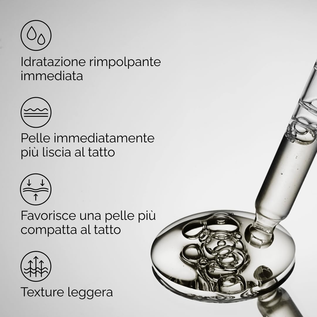 Detalle de The Ordinary Hyaluronic Acid 2% + B5 (with Ceramides) 30 ml: idratazione multi-strato con ceramidi