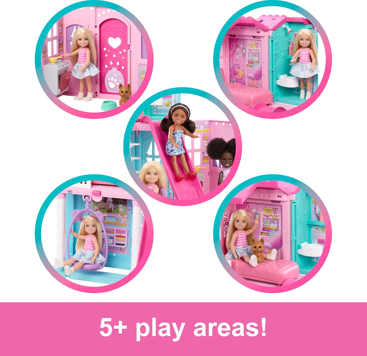 Thumbnail 1 de Barbie Chelsea dollhouse with 15+ accessories