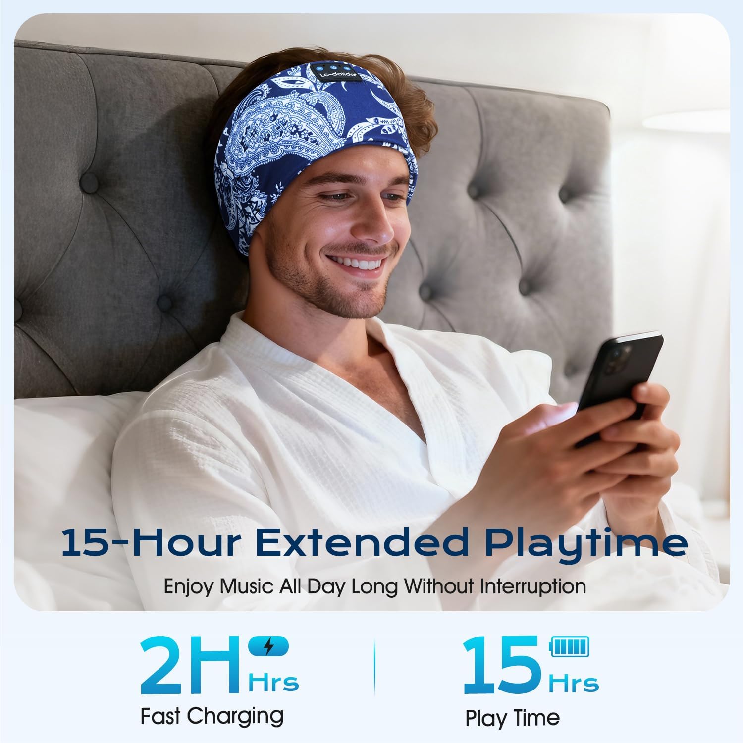 Thumbnail 6 de LC-dolida Sleep Headphones Headband Bluetooth for Sleep