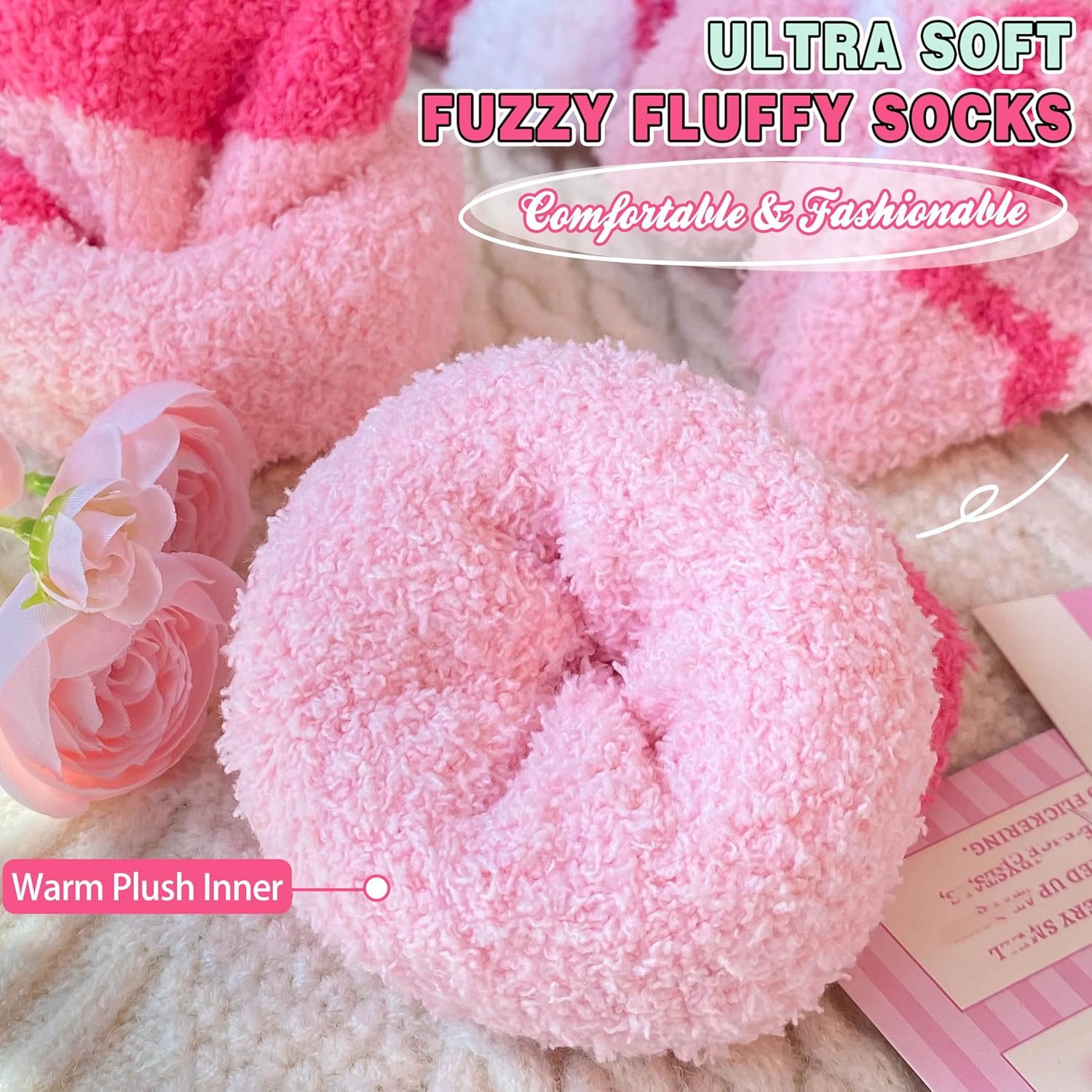 Thumbnail 1 de EBMORE Fuzzy Women Socks 1 Size