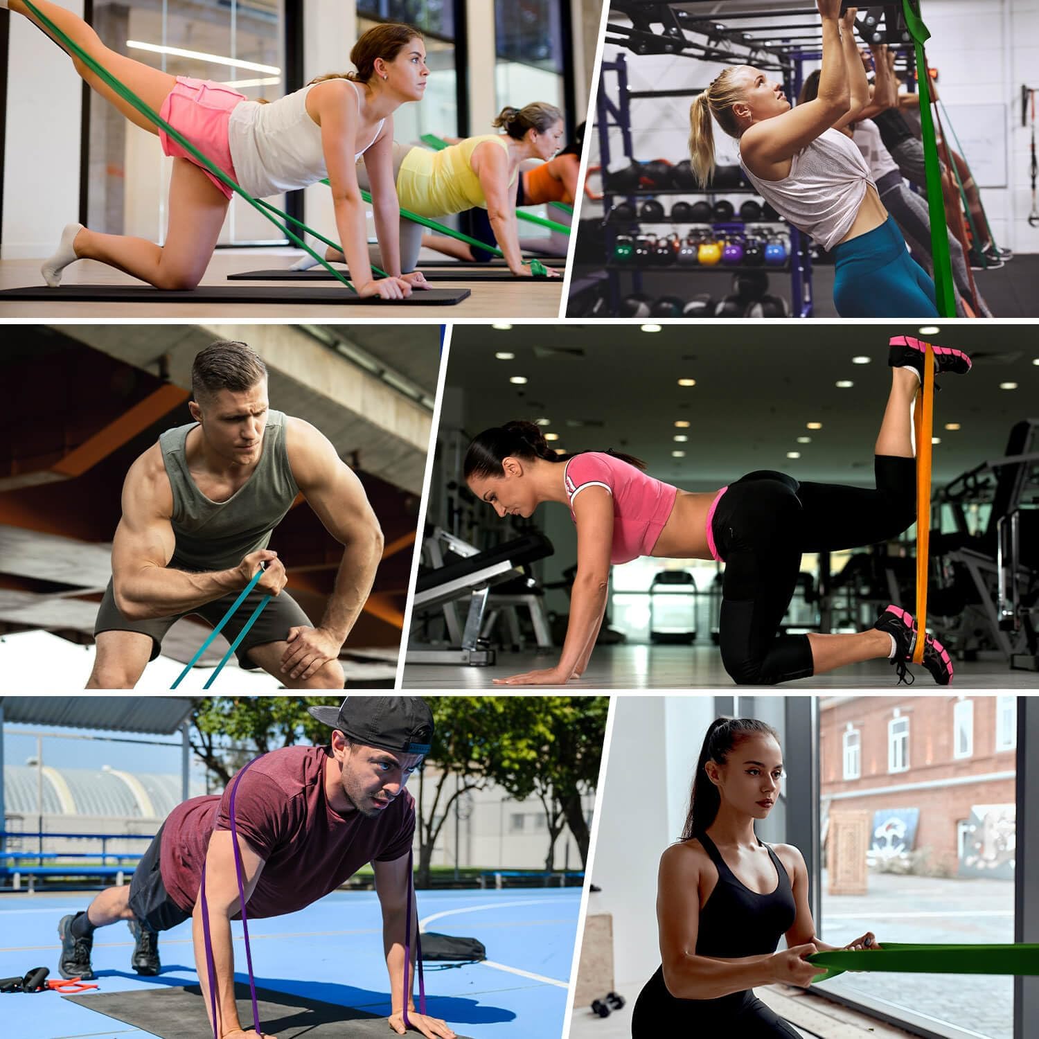 Thumbnail 3 de AUVIM Widerstandsbänder Set – 3 Stufen für Krafttraining, Stretching und CALIS-Training (Türanker inklusive)
