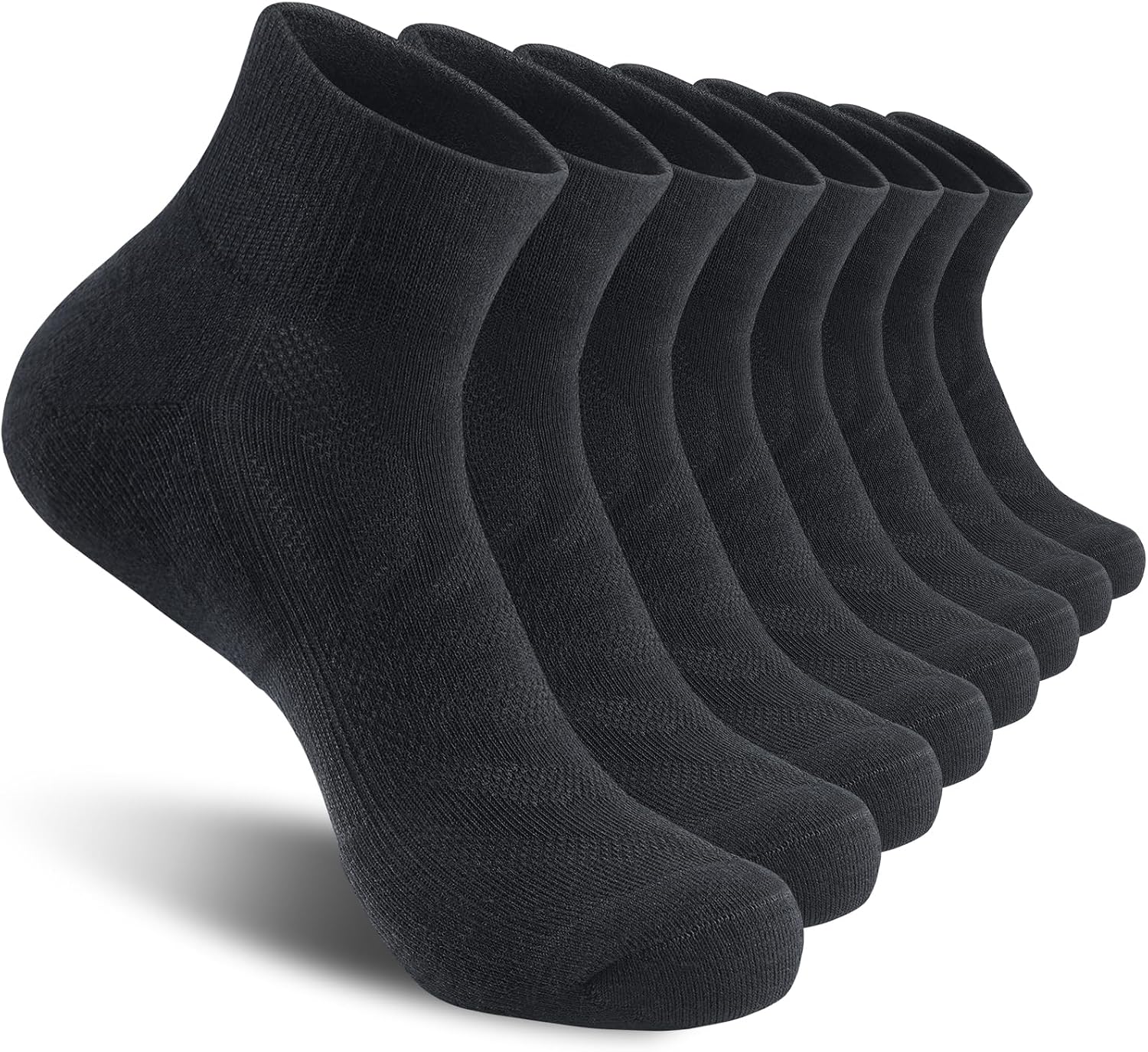 Detalle de Natugloe Quarter Sportsocken 8 Paar Baumwolle