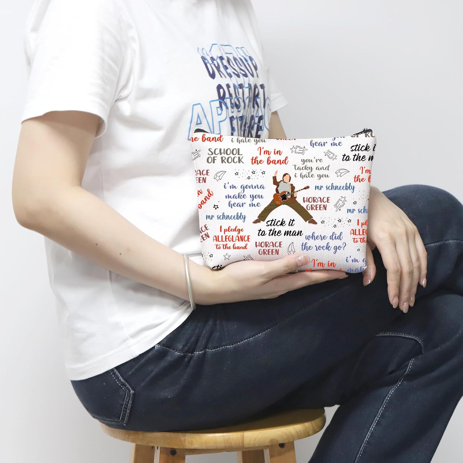 Thumbnail 5 de Rock Tote Bag musical quote tote