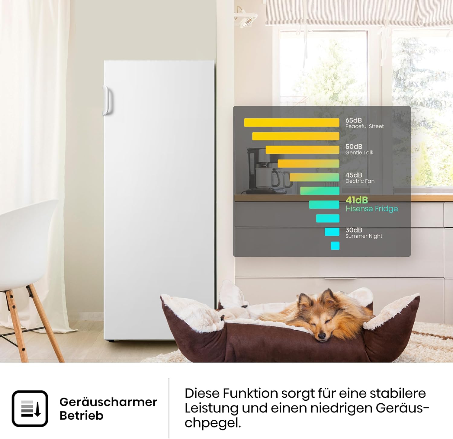 Detalle de Hisense FV191N4AW2 Gefrierschrank – TotalNoFrost, SuperFreeze und Multiflow 360° im Detail
