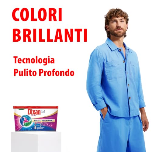 Detalle de Dixan DISCS 4in1 Color Detersivo lavatrice, 60 lavaggi – pulizia profonda e colori vivaci