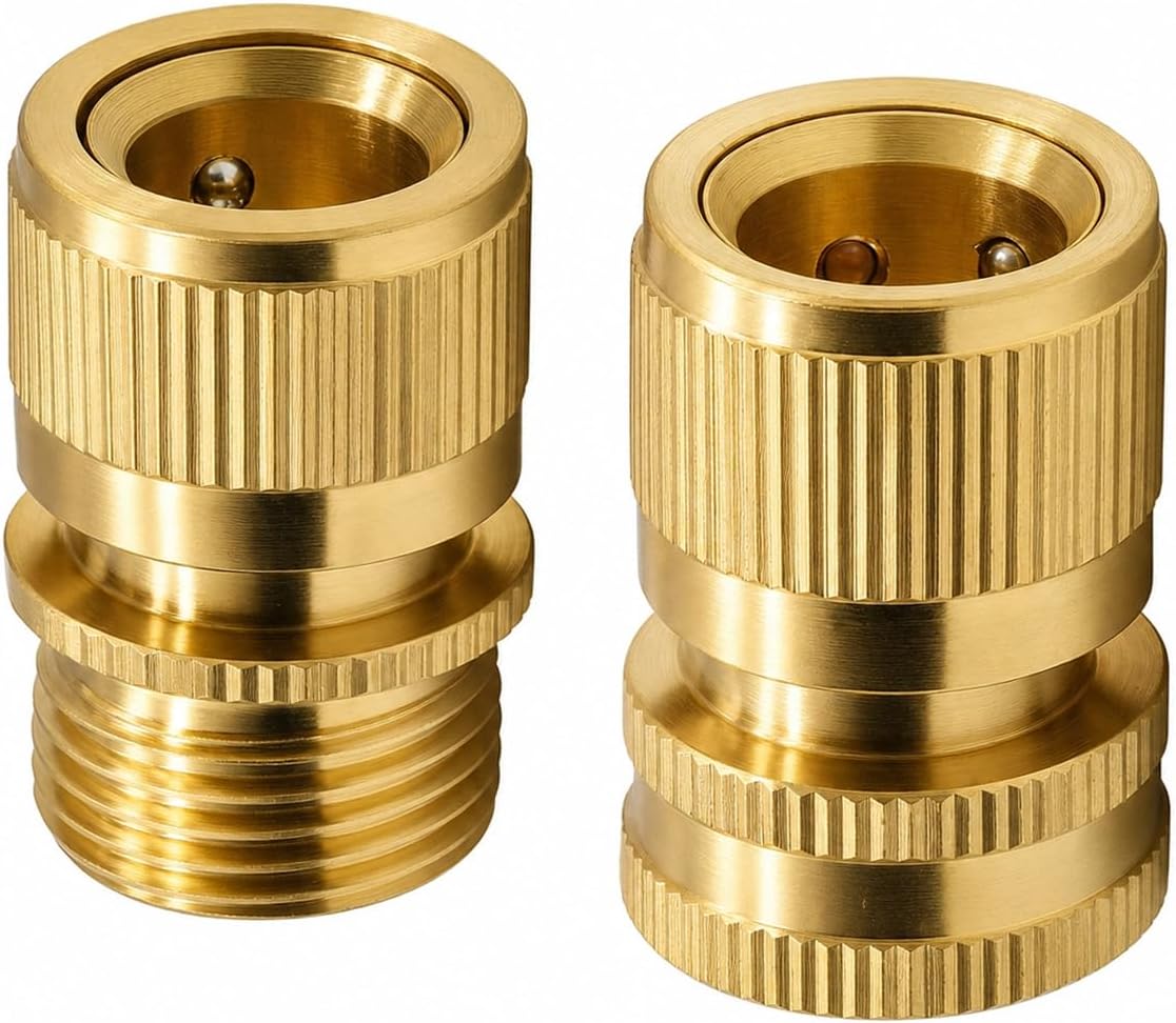 Detalle 2 de Tesmotor Garden Hose Brass Quick Connector 3/4 inch
