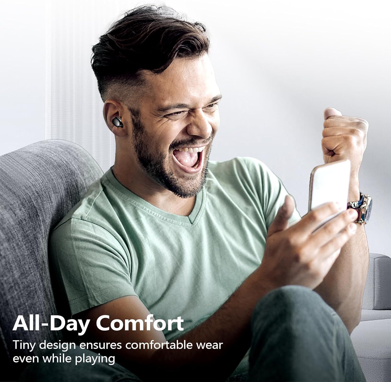 Thumbnail 6 de Kurdene Wireless Earbuds Bluetooth 5.3 — Lightweight In-Ear Headphones