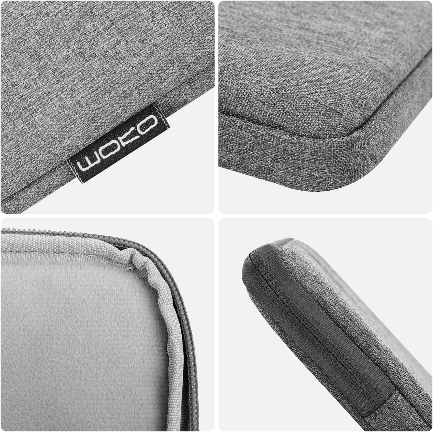Thumbnail 5 de MoKo Moko Hülle Tasche / Sleeve Schutzhülle aus Polyester – Hellgrau für Tablets bis 12,9 Zoll