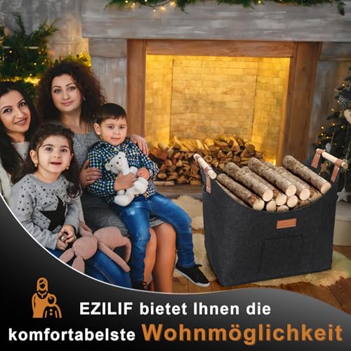 Thumbnail 7 de Ezilif Kaminholzkorb aus Filz