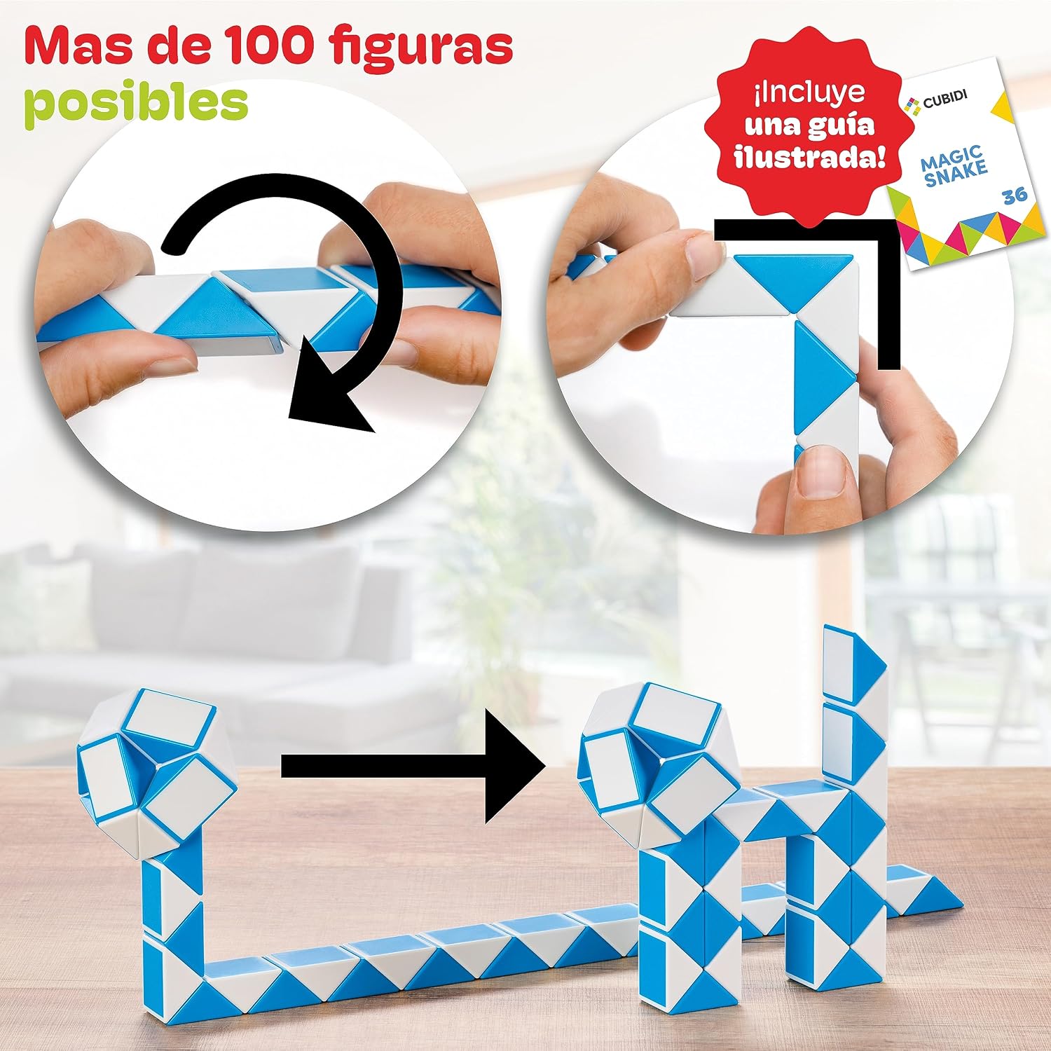 Thumbnail 3 de Cubidi Serpiente mágica 36 bloques