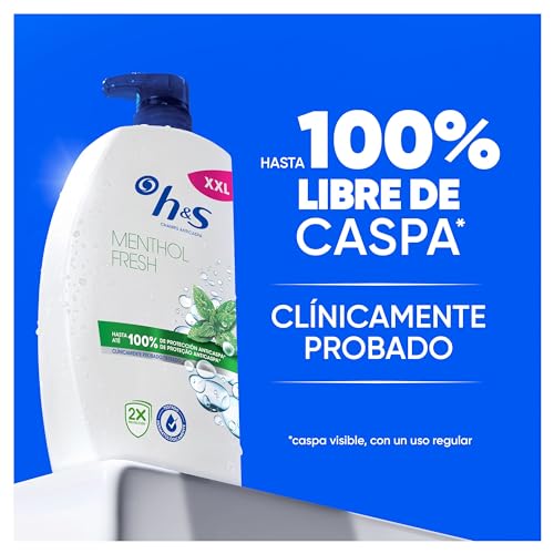 Thumbnail 1 de H&S Menthol Fresh Champú Anticaspa 2x1000ml con Dispensador: protección diaria para todo tipo de pelo