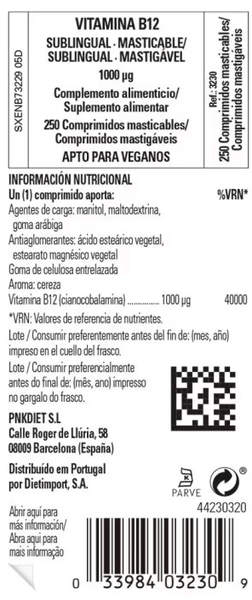 Thumbnail 1 de Solgar Vitamina B12 1000 mcg 250 comprimidos 💊