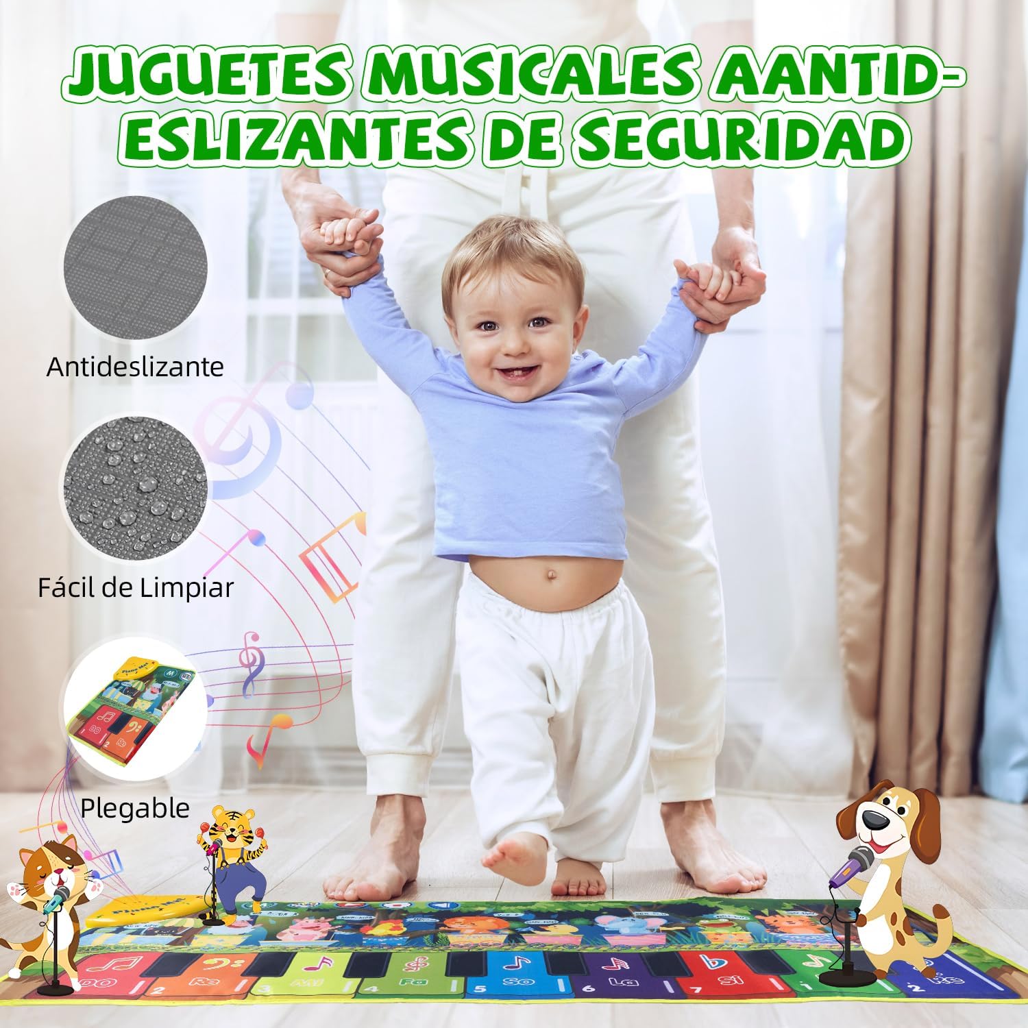 Thumbnail 4 de Carehabi Alfombra Piano Bebe - Juguete Musical y Regalo 🎹