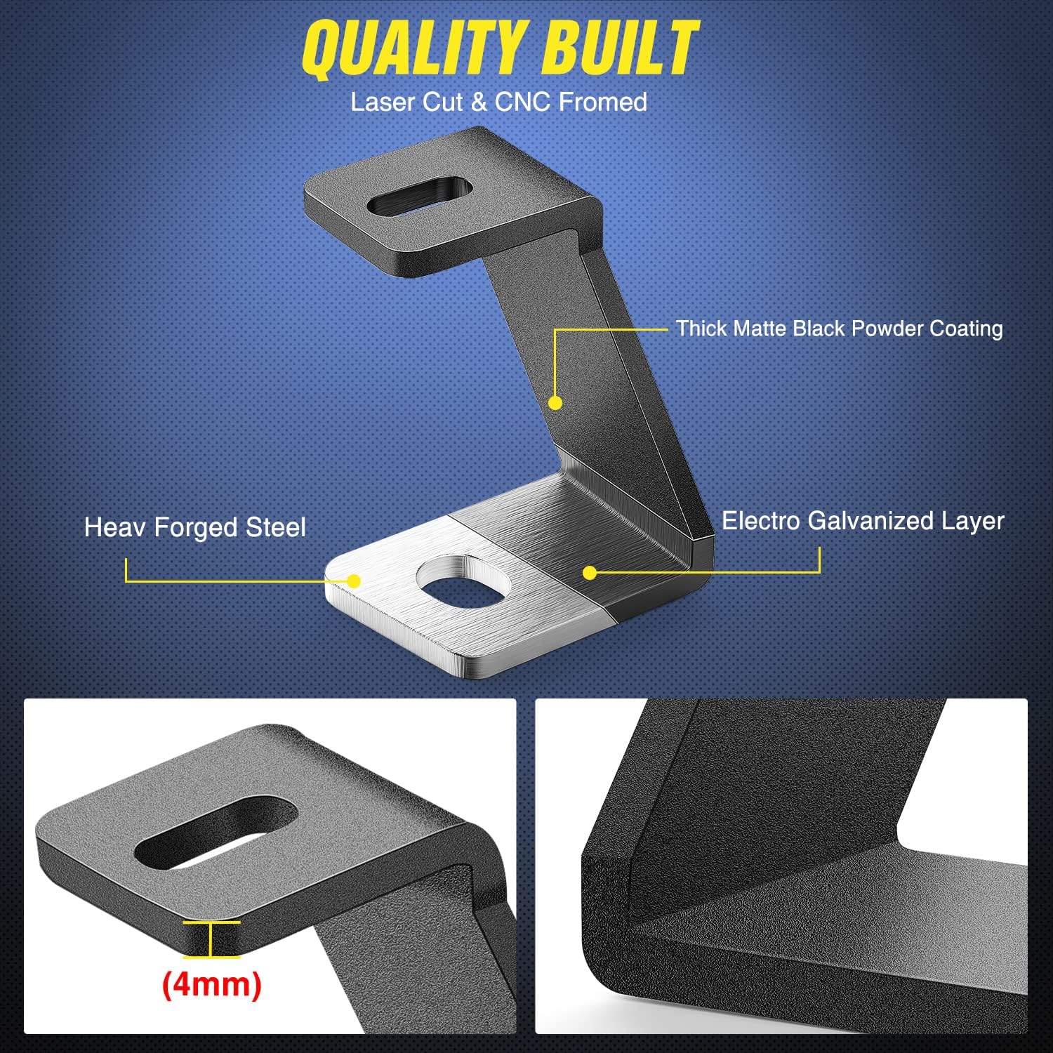 Detalle 2 de Nilight Ditch Light Bracket for F150 Hood Mounts