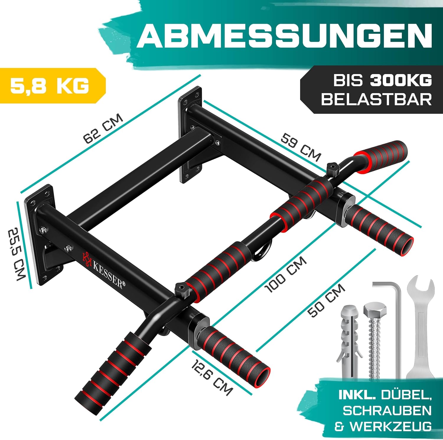 Detalle 2 de KESSER 4in1 Klimmzugstange 300 kg